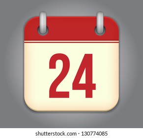 Vector calendar app icon