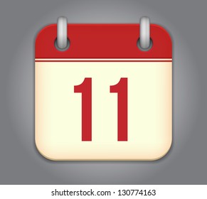 Vector calendar app icon