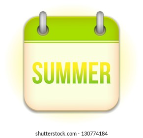Vector calendar app icon