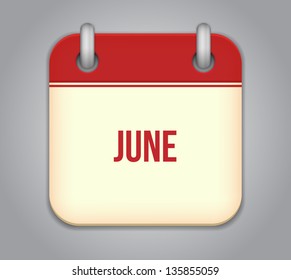 Vector calendar app icon