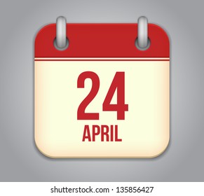 Vector calendar app icon