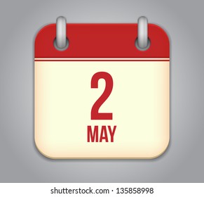 Vector calendar app icon