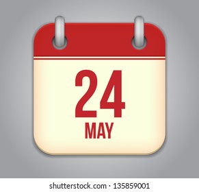 Vector calendar app icon