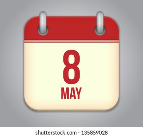 Vector calendar app icon
