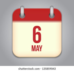Vector calendar app icon