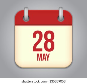 Vector calendar app icon