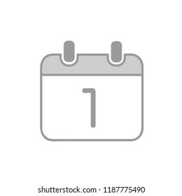 vector calendar day icon, day symbol, event icon