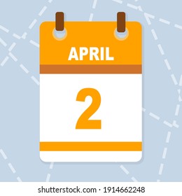 vector calendar days month april