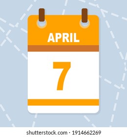 días naturales vectoriales mes de abril