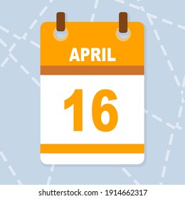 vector calendar days month april