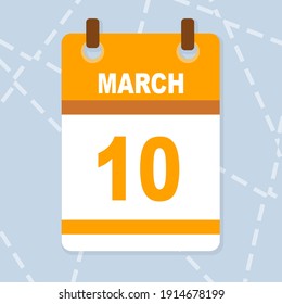 vector calendar days month march