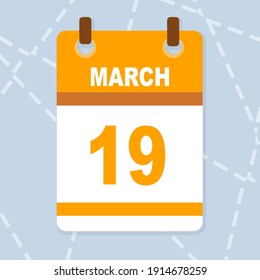 vector calendar days month march