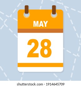 vector calendar days month may