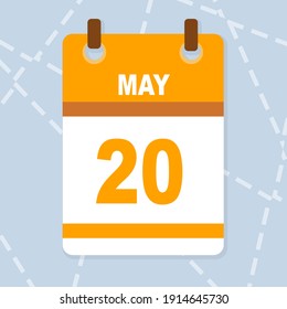 vector calendar days month may