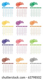 VECTOR - Calendar Design 2012
