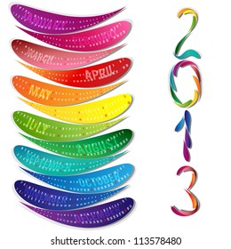 VECTOR - Calendar Design 2013