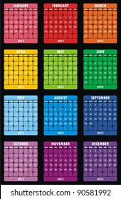 VECTOR - Calendar Design 2013