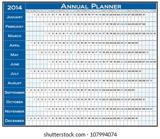 VECTOR - Calendar Design 2014