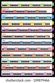 VETOR - Calendário Design 2014