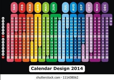 VECTOR - Calendar Design 2014