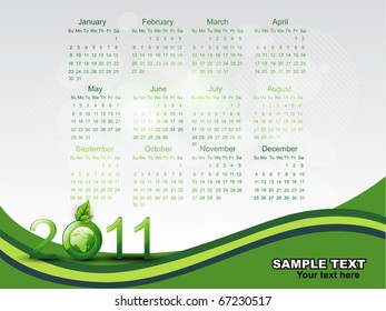 vector calendar design illustration
