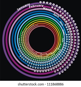 VECTOR - Calendar Design (it can be used for any year)