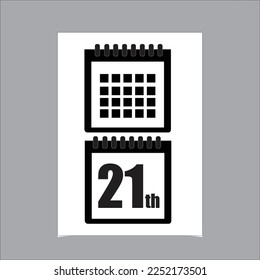 Vektorkalendar-Design auf sehr gut