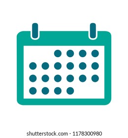 Vector Calendar Event Reminder, Web Year Calendar Illustration - Date Sign Symbol