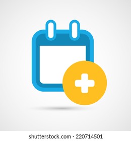 Vector Calendar Icon - add