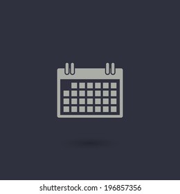 vector calendar icon background for business illustration 