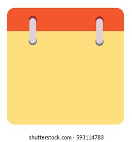 Vector Calendar Icon blank page