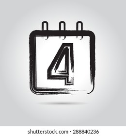vector Calendar Icon four