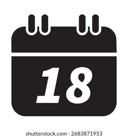 Icono de calendario de Vector arte de dibujo a mano