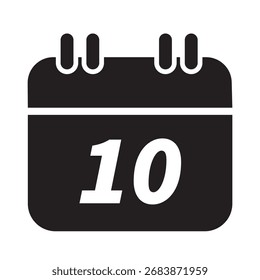 Icono de calendario de Vector arte de dibujo a mano