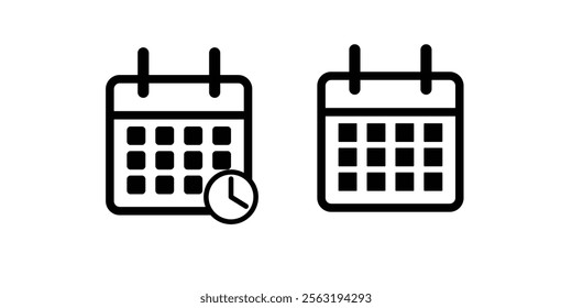 vector calendar icon illustration. Calendar or app. ointment schedule flat icon icon for apps and websites.