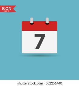 Vector calendar icon. Vector, illustration, eps10.