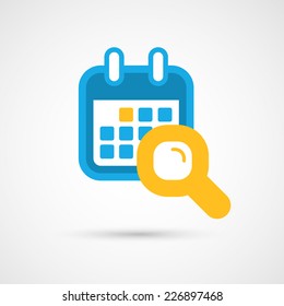 Vector Calendar Icon - search
