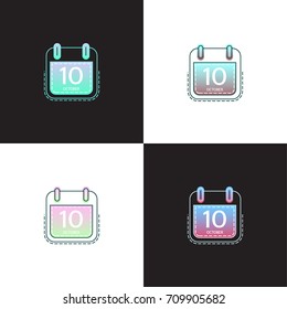 Vector Calendar Icon set