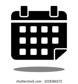 Vector Calendar Icons. Event add delete progress