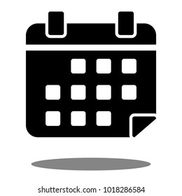 Vector Calendar Icons. Event add delete progress