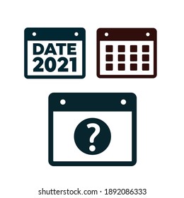 Vector calendar icons. Event icon. Calendar vector sign. Plan vector. Date icons