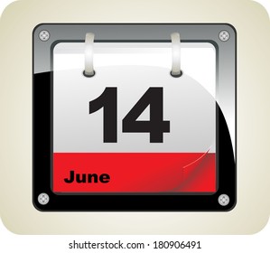  vector calendar icons. Set