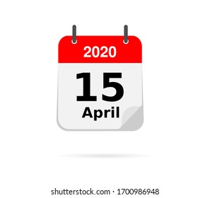 Vector calendar illustrations on light background.