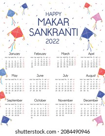 Vektorkalender für den indischen Feiertag