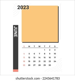 vector calendar latest june 2023