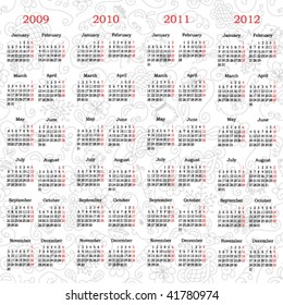 Vector calendar on the original background