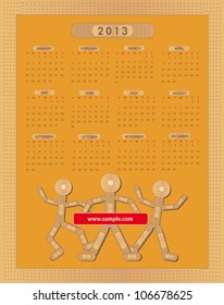 vector Calendar Sticking plaster Figure 2013