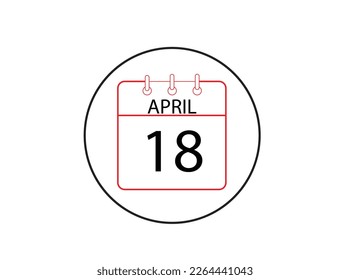 Vector Calendar Tax Day. Tax day. Tax day vector design. 