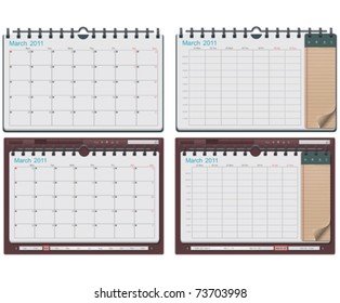 Vector calendar template