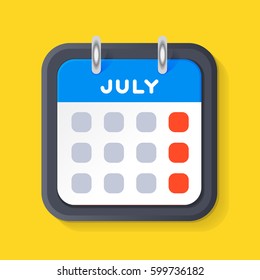 Vector calendar web icon office organizer business graphic paper plan appointment and pictogram reminder element for event meeting or deadline illustration.